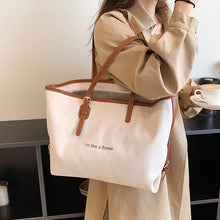 Load image into Gallery viewer, Women&#39;s single shoulder bag Canvas women&#39;s bag Leisure large bag Daily shopping bag Shoulder bag Women&#39;s bag Zipper women&#39;s bag