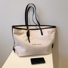 Load image into Gallery viewer, Women&#39;s single shoulder bag Canvas women&#39;s bag Leisure large bag Daily shopping bag Shoulder bag Women&#39;s bag Zipper women&#39;s bag