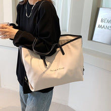 Load image into Gallery viewer, Women&#39;s single shoulder bag Canvas women&#39;s bag Leisure large bag Daily shopping bag Shoulder bag Women&#39;s bag Zipper women&#39;s bag