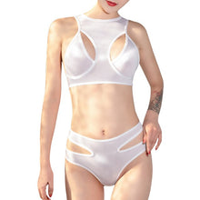 Load image into Gallery viewer, Womens Erotic Lingerie Suit Hollow Out Two-piece Sexy Nightwear Underwear Racer Back Vest with Briefs Panties for Sex