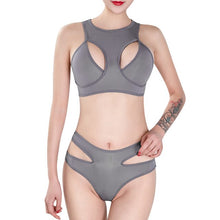 Load image into Gallery viewer, Womens Erotic Lingerie Suit Hollow Out Two-piece Sexy Nightwear Underwear Racer Back Vest with Briefs Panties for Sex