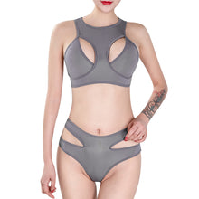 Load image into Gallery viewer, Womens Erotic Lingerie Suit Hollow Out Two-piece Sexy Nightwear Underwear Racer Back Vest with Briefs Panties for Sex