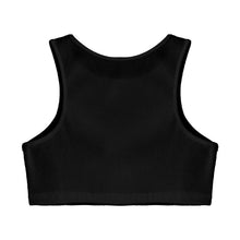 Load image into Gallery viewer, Womens Fashion Ribbed Crop Tops Waistcoat Stylish Sparkly Rhinestone Butterfly Cropped Vest Tank Top Pole Dance Rave Clubwear
