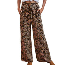 Load image into Gallery viewer, Womens Loose Fit High Waist Long Pants Wide Leg Palazzo Trousers High Waist Long Trousers Hip Hop Pants Long Streetwear