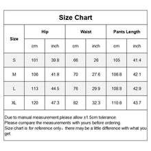 Load image into Gallery viewer, Womens Loose Fit High Waist Long Pants Wide Leg Palazzo Trousers High Waist Long Trousers Hip Hop Pants Long Streetwear