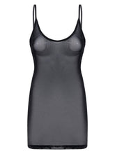 Load image into Gallery viewer, Womens Summer See-through Mesh Dress Vacation Beach Bikini Cover Ups U Neck Adjustable Spaghetti Straps Sleeveless Sexy Dresses