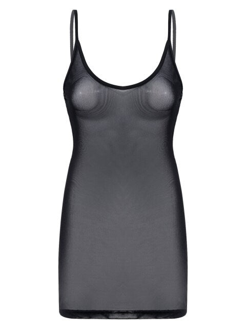 Womens Summer See-through Mesh Dress Vacation Beach Bikini Cover Ups U Neck Adjustable Spaghetti Straps Sleeveless Sexy Dresses