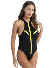 Load image into Gallery viewer, Womens Wet Look Hot One-piece Leotard Jumpsuit Zipper Front Sleeveless Bodycon Catsuit Sexy Teddies Bodysuit For Nightclub Party