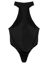 Load image into Gallery viewer, Womens Wet Look Hot One-piece Leotard Jumpsuit Zipper Front Sleeveless Bodycon Catsuit Sexy Teddies Bodysuit For Nightclub Party