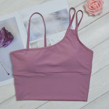 Load image into Gallery viewer, Womens With Chest Pad Beauty Back Breathable Fitness Running Sports Crop Top Women Shirt Womens Tops And Blouses Summer Tank