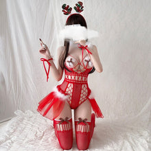 Load image into Gallery viewer, Xma lingerie set Sexy underwear role-playing uniform tempts Christmas Cosplay Costumes Hot Babydoll Woman Exotic Lingerie Dress