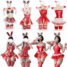 Load image into Gallery viewer, Xma lingerie set Sexy underwear role-playing uniform tempts Christmas Cosplay Costumes Hot Babydoll Woman Exotic Lingerie Dress