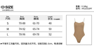 Y2K Fashion 2022 Sexy Sling Elegant Backless Bodysuit Women Basic Tops Skinny Rompers High Rise Bodysuits Club Party