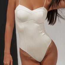 Load image into Gallery viewer, Y2K Fashion 2022 Sexy Sling Elegant Backless Bodysuit Women Basic Tops Skinny Rompers High Rise Bodysuits Club Party