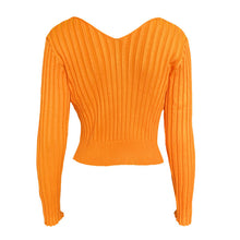 Load image into Gallery viewer, Y2K Fashion 2022 Spring Fall Corset Top Knit Bodycon Sexy Cardigan T-Shirt Long Sleeves  For Women&#39;s Clothing Tshirt Streetwear