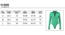 Load image into Gallery viewer, Y2K Fashion 2022 Spring Fall Elegant Black Long Sleeves Bodysuit Women Basic Tops Skinny Rompers High Rise Bodysuits Club Party