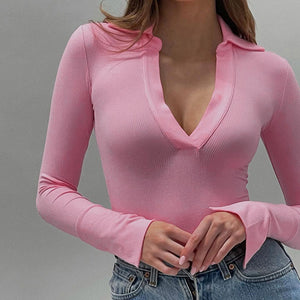 Y2K Fashion 2022 Spring Fall Elegant Black Long Sleeves Bodysuit Women Basic Tops Skinny Rompers High Rise Bodysuits Club Party