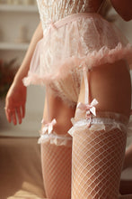 Load image into Gallery viewer, Young Girl Sexy Kawaii Lingerie Garter with Bow Sweet Puff Skirt Garter Clip Women Wedding Garter Belt for Stockings