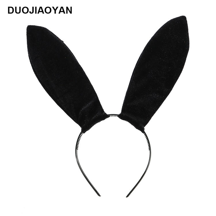 Sexy Bunny Ears Headband 4Color Rabbit Fluffy Ear Sweet Bunny Girls Cosplay Headwear Exotic Apparel for Women Sexy