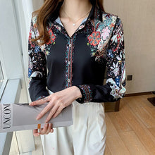 Load image into Gallery viewer, blusas mujer de moda 2021 Autumn New Women Chiffon Shirt Elegant Slim Long Sleeve Loose Office Lady Tops Blusas Shirt