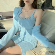 Load image into Gallery viewer, chandal mujer invierno 2020 winter spring ensemble femme sweater pullover dress two piece set women pull femme hiver tracksuit