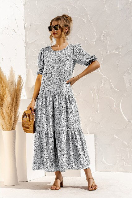 dress for women  maxi dress  plus size dress plaid long casual summer women's dress 2021