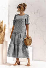 Load image into Gallery viewer, dress for women  maxi dress  plus size dress plaid long casual summer women&#39;s dress 2021
