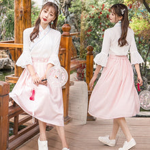 Load image into Gallery viewer, hanfu women hanfu dress cosplay chinese dress cheongsam chinese traditional dress qipao summer cheongsam skirt short sleeve