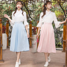 Load image into Gallery viewer, hanfu women hanfu dress cosplay chinese dress cheongsam chinese traditional dress qipao summer cheongsam skirt short sleeve