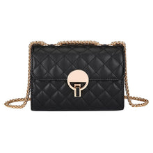 Load image into Gallery viewer, lady bags  new arrival fashion women shoulder bag pu material diamond lattice chains crossbody bag black red color