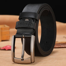 Load image into Gallery viewer, men high quality genuine leather belt luxury designer belts men cowskin fashion Strap male Jeans for man cowboy free shipping