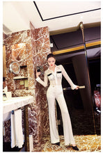 Load image into Gallery viewer, new summer and autumn office lady Fashion casual sexy brand female women girls long sleeve Hollow out shirt pants suits sets