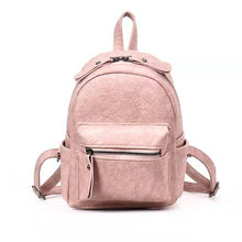 Load image into Gallery viewer, novas mulheres mochila qualidade macio couro do plutônio mochilas de viagem multi-função back-pack mini marca meninas faculdade