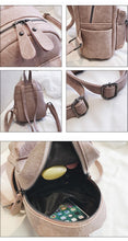 Load image into Gallery viewer, novas mulheres mochila qualidade macio couro do plutônio mochilas de viagem multi-função back-pack mini marca meninas faculdade