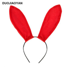 Load image into Gallery viewer, Sexy Bunny Ears Headband 4Color Rabbit Fluffy Ear Sweet Bunny Girls Cosplay Headwear Exotic Apparel for Women Sexy