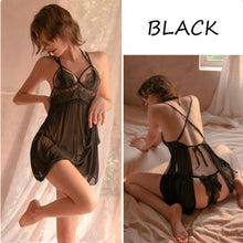 Load image into Gallery viewer, sexy lingerie night dress women underwe erotic lingerie sensual lingerie woman Nightgown thongs Underwear set see-through dress