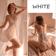 Load image into Gallery viewer, sexy lingerie night dress women underwe erotic lingerie sensual lingerie woman Nightgown thongs Underwear set see-through dress