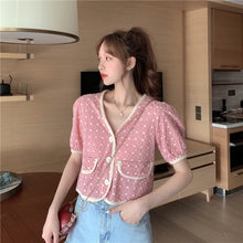 Load image into Gallery viewer, summer  blouses femme Women&#39;s Clothing crop tops v-neck Blouses casual loose Female Shirts floral outfits