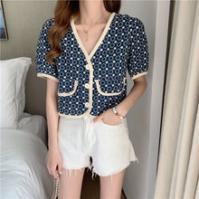 Load image into Gallery viewer, summer  blouses femme Women&#39;s Clothing crop tops v-neck Blouses casual loose Female Shirts floral outfits