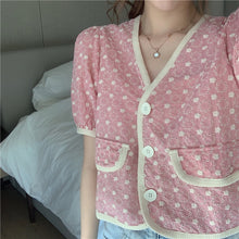 Load image into Gallery viewer, summer  blouses femme Women&#39;s Clothing crop tops v-neck Blouses casual loose Female Shirts floral outfits