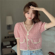 Load image into Gallery viewer, summer  blouses femme Women&#39;s Clothing crop tops v-neck Blouses casual loose Female Shirts floral outfits