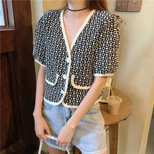 Load image into Gallery viewer, summer  blouses femme Women&#39;s Clothing crop tops v-neck Blouses casual loose Female Shirts floral outfits