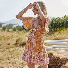 Load image into Gallery viewer, sundresses women 2021 New Sexy V-Neck Butterfly Dress