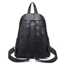 Load image into Gallery viewer, women&#39;s genuine leather backpack women casual black backpacks for travel luxury cowhide woman back pack bag female