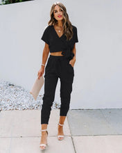 Load image into Gallery viewer, women&#39;s sets long pants sets elegant office ladies casual two pieces sets Pullover V-Neck casual women clothing