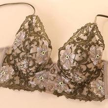 Load image into Gallery viewer, women underwear lace lingerie set sexy hot embroidery bralette push up bra and panty sets comfortable exotic intimates Lingerie